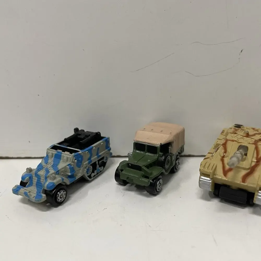 VTG Galoob Micro Machines Military Lot Of 6 Trucks Tank Vehicles *Motorcycles